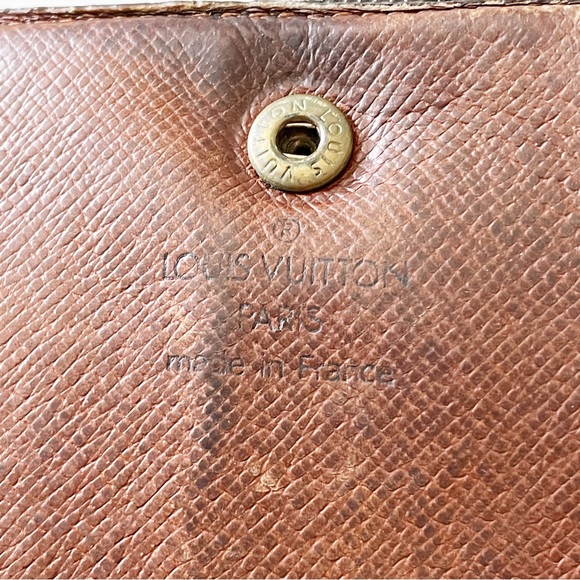 Louis Vuitton brown monogram canvas long trifold snap wallet - Picture 8 of 10